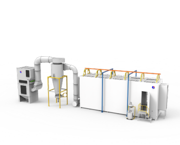 MB Manual Powder Coating Booth cyclone