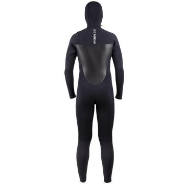 Seaskin Mens 5/4mm Wetsuits Neoprene Hooded Neoprene