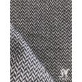 Jacquard gebreid polyester met visgraatmotief