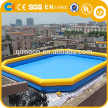 Customized size double layer 1.3mH inflatable pool rental,swimming pool,water games