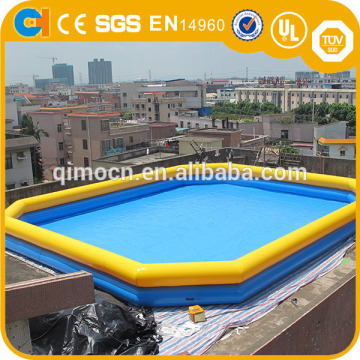 Customized size double layer 1.3mH inflatable pool rental,swimming pool,water games