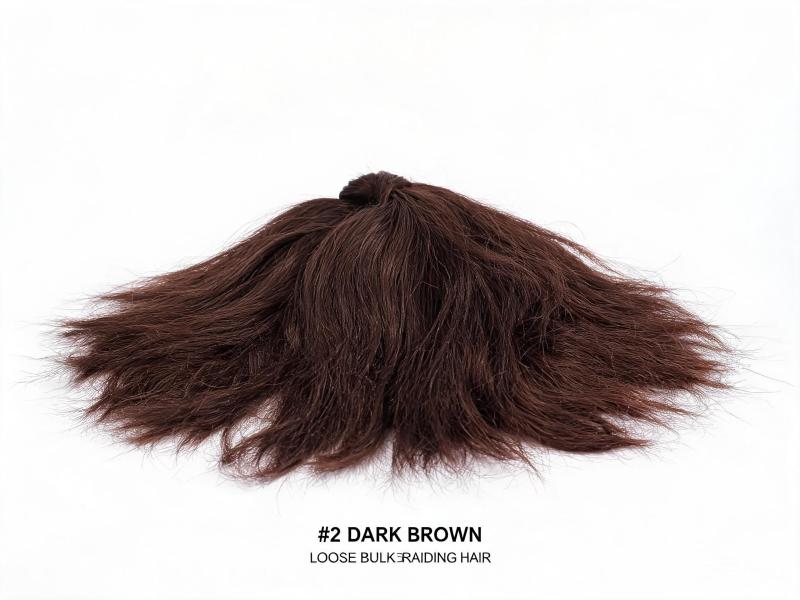 Dark Brown Bulk Hair for Braiding