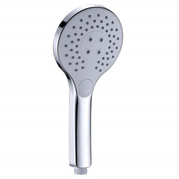 Button Function Plastic Chrome Bathroom Hand Shower