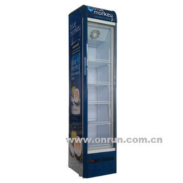 Display fridge, slim beverage chiller