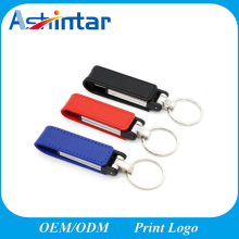 Metal USB Stick Keyring USB Flash Memory Leather USB Flash Drive