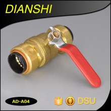 1/2" 1/4" 3/4"1" Sharkbite Style Push Fit Ball Valve