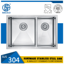 Double Bowl 304Stainless Steel Undermount Kitchen Sink