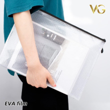 Plastic mesh zipper bag