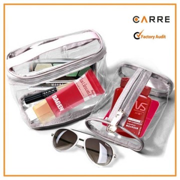 cosmetic transparent clear plastic makeup bag