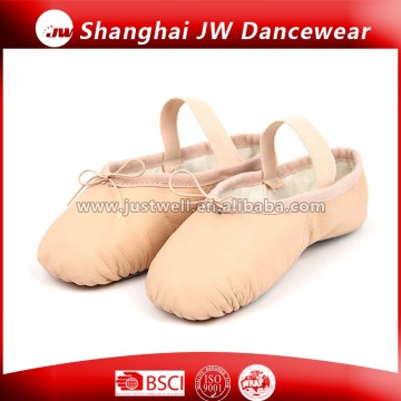 Leather Ballet Slipper with Split Sole