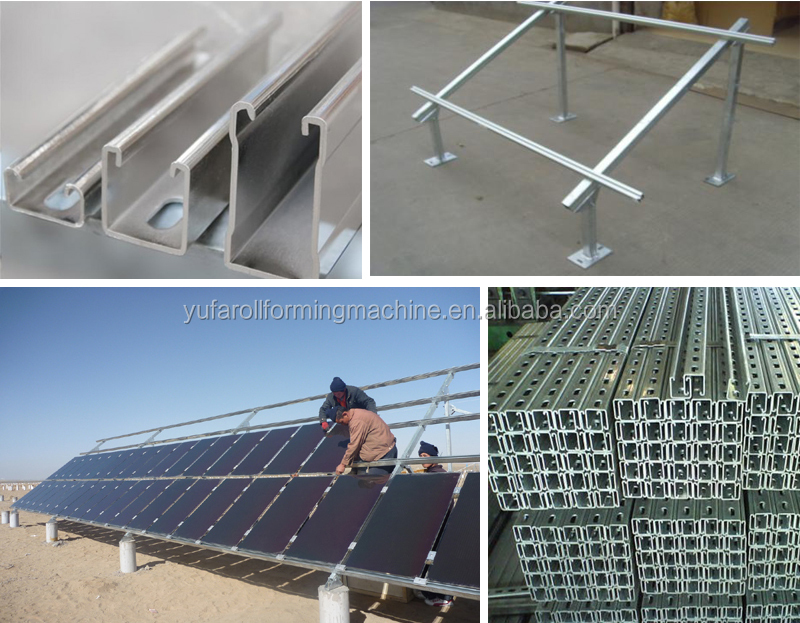 roll forming machine for steel solar panel mounting machine