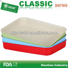 Ceramic coated rectangle grill pan