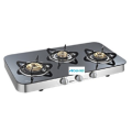 Crystal Curve 3 Burner Toughened Glass Cooktop