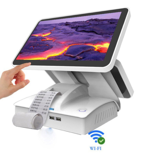 Dual screen android POS terminal with customer display