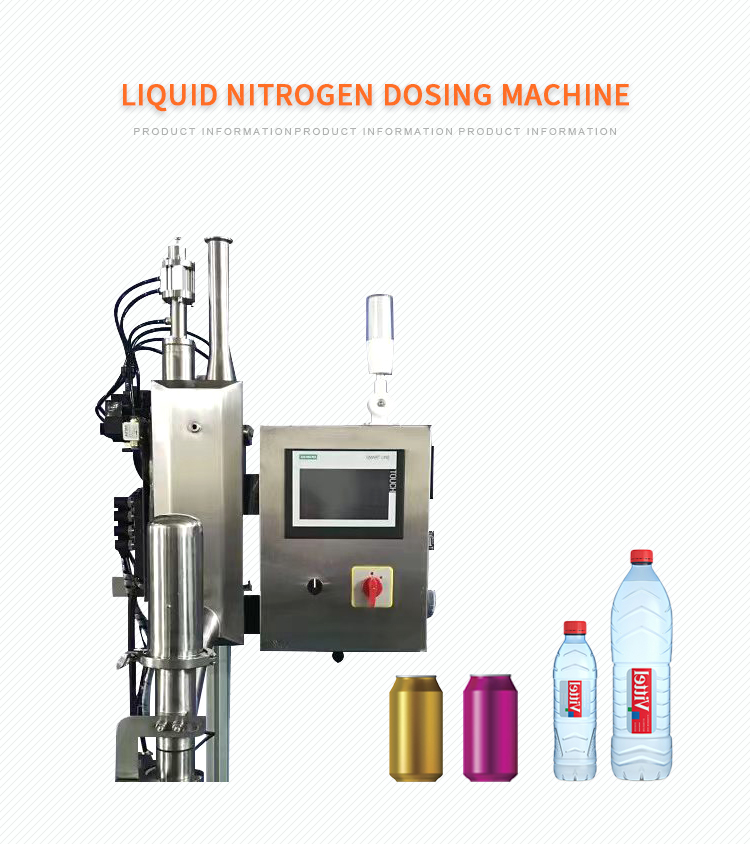 Liquid nitrogen dosing machine for peeled garlic