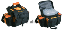 fishing tackle bag with plastic boxes