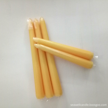 hand dipped pure beeswax taper candles