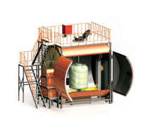 Single Arm Oven Rotational Molding Machine