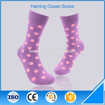 New arrival purple and pink dot colorful dress pink men socks