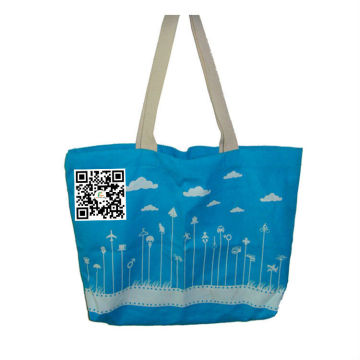 New design plain promotional canvas beach bag