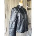 Ladies pu soft leather jacket