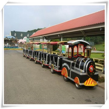 Fiberglass Modern Family style mini amusement park electric train for sale