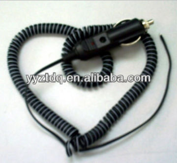 spiral cable with cigar lighter