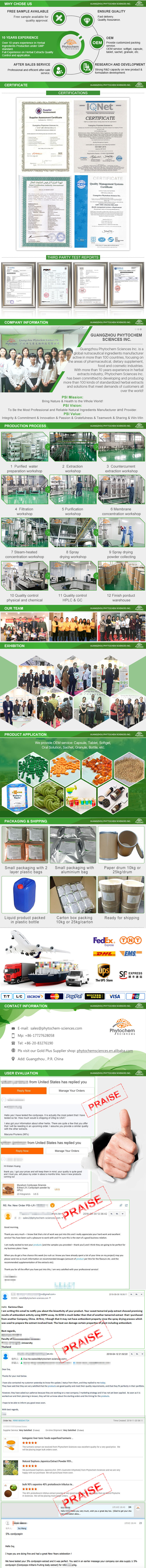 Phytochem Sciences OEM 100% Pure Organic Algue Phycocyanin C-PC Espirulina Spiruline Ficocianina Extract Spirulina