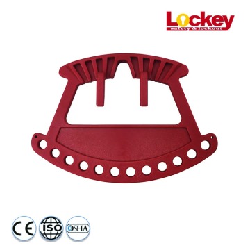 12-Lock Plastic Padlock Station