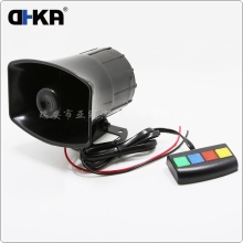 Wired Alarm Siren Horn for Automotive - 12V 4 Tones 30W Mini Loud Voice Speaker