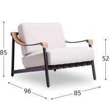 Big Size Upholstered Outdoor Garden Patio Sofa