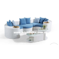 Novo design sofá de mobília de vime ao ar livre Set Bp-873e