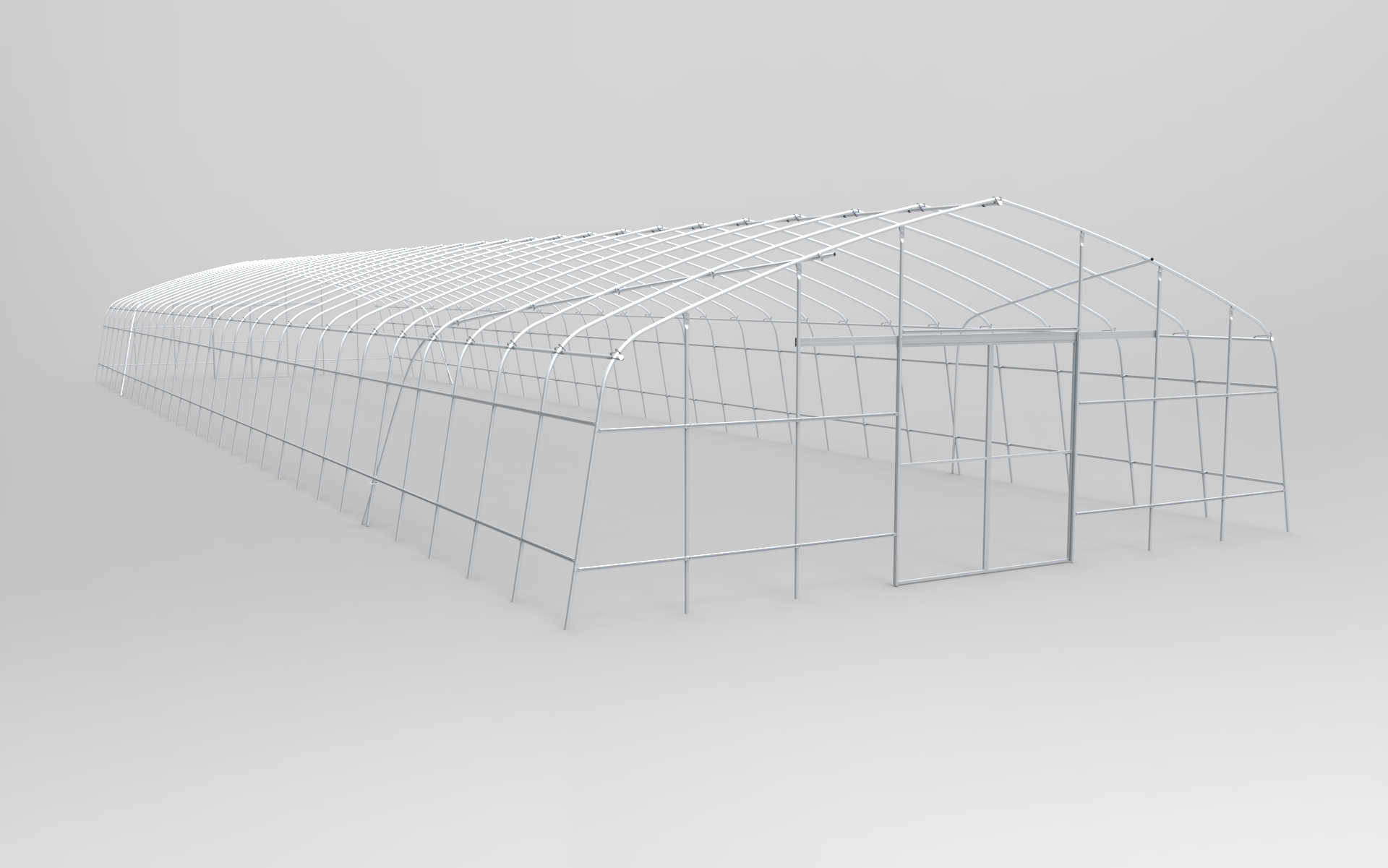 Gothic Single Span Greenhouse for Vegetables Flowers