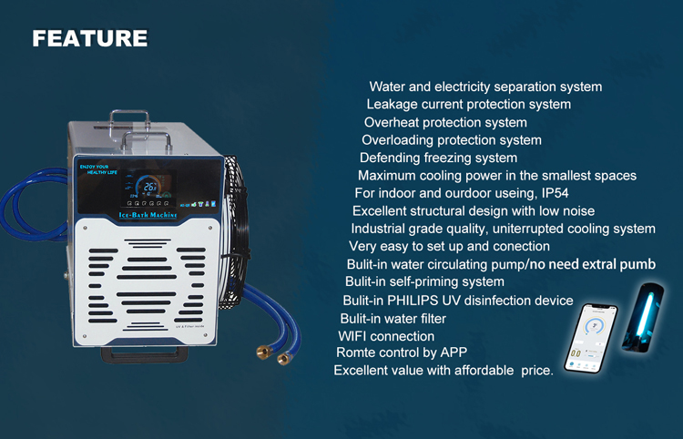 China direct manufacturer compact XP cool portable ice baths refrigerant recovery machine for recovery