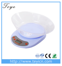 Digital Kitchen scale,kitchen scale 3kg 5kg lb/kg/g with bowl(TY-202)