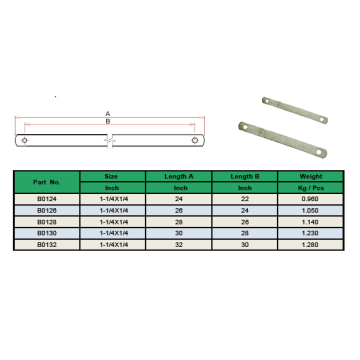 30 inch Flat Steel Crossarm Brace