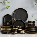 custom nordic green black pink white tableware