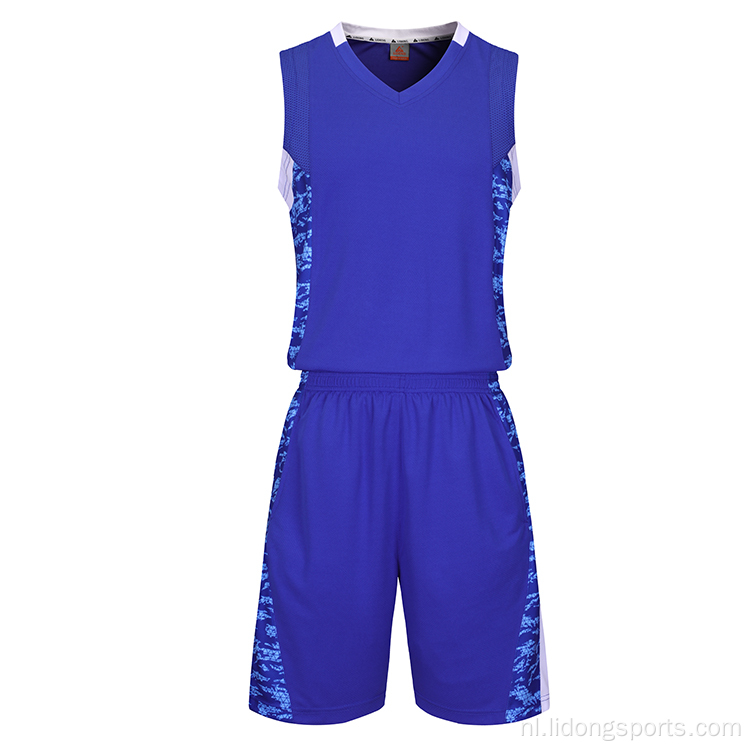 Nieuwe stijl aangepaste print logo basketball jersey shorts