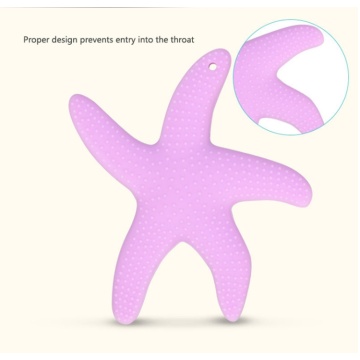 Newest Starfish Shape Baby Chew Silicone Safety Teether