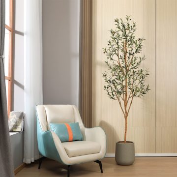 Durable Evergreen Artificial Shrubs & Plants - Low Maintenance Faux Olive Trees at Cheap Prices