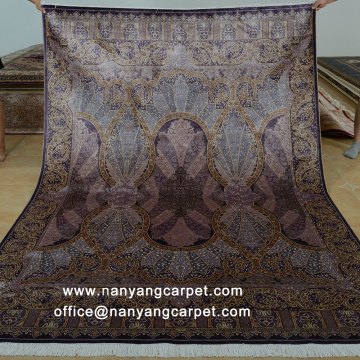 6'x9'Hand Knotted Silk Turkish Rug