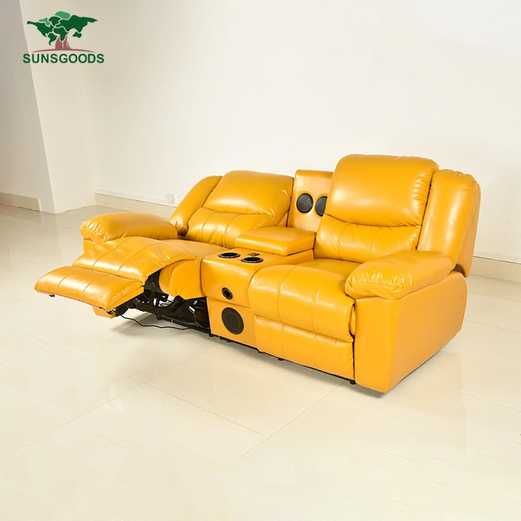 PU Leather Living Room Furniture Comfortable Recliner Sofa Home Theater Sofa