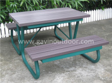 Outdoor wood table outdoor wooden bench table set