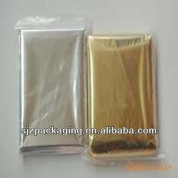 customed golden/silver emergency blanket