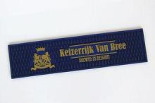 Eco friendly PVC beer bar mat Blue personalised bar runners