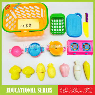 plastic cutting kitchen fruit set toys