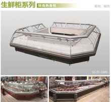 Corner cooked food cabinet