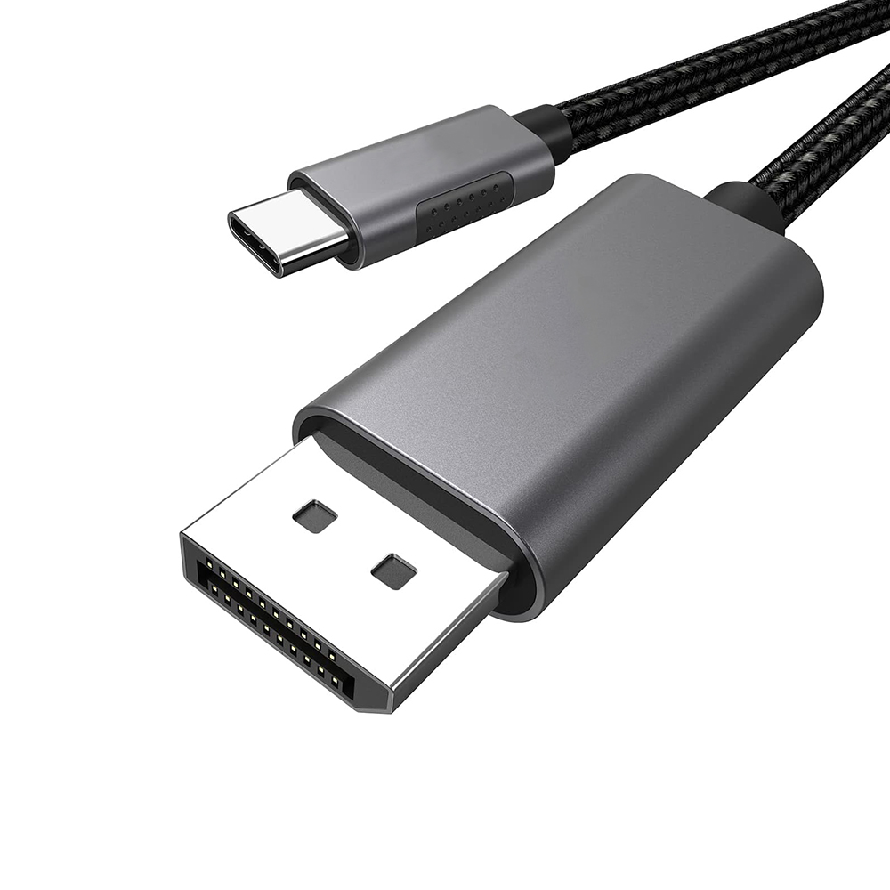 DisplayPort Braided Cable with USB Type-C Connector