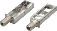 Compact RF Connector Shield Frame Pair