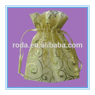 Wholesale price gift organza wrap storage bag